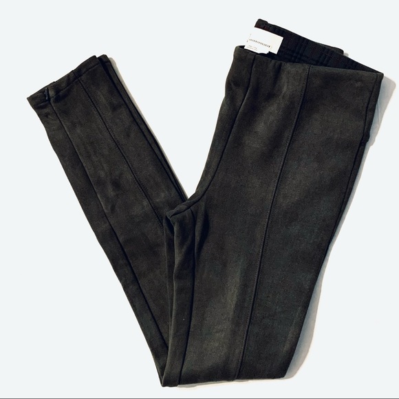 Anthropologie Faux Suede Stretch Legging Zip Ankle 25 - Picture 3 of 8